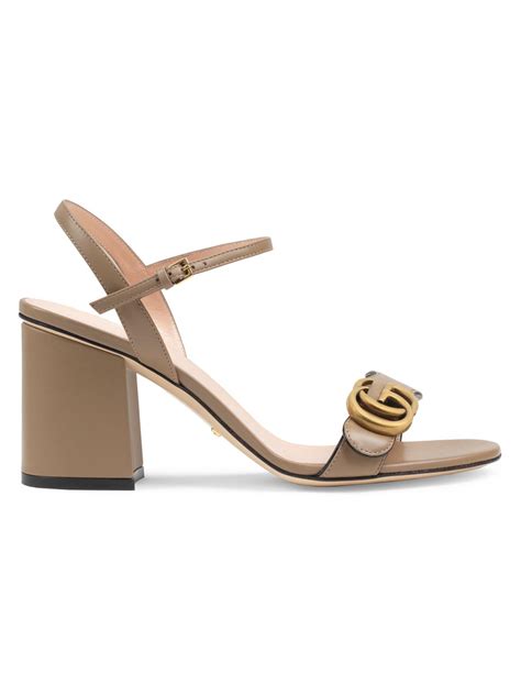 gucci marmont shoes high heel|gucci marmont gg ankle strap.